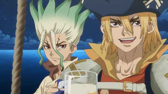 Ryusui Nanami and Senku Ishigami